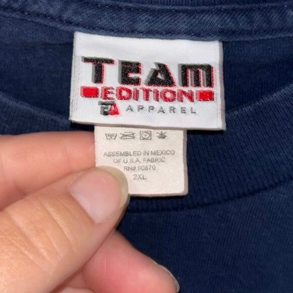 Vintage Team Edition Apparel Carolina Tarheels blue t-shirt (size 2XL) - Picture 2 of 4